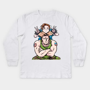 Guile / Chun Kids Long Sleeve T-Shirt